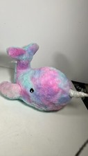 FAO schwarz plush Narwal Rainbow lights up and plays music 