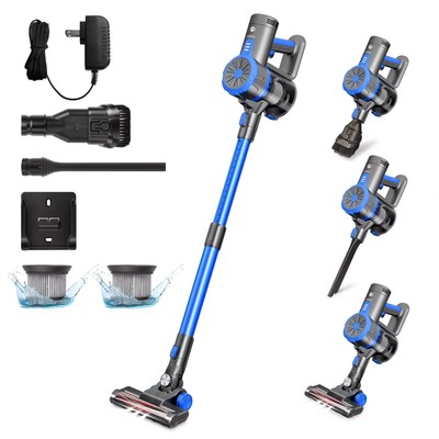 EIOEIR Cordless Stick Vacuum Cleaner, 45 Minutes Run-Time, 4 in 1 Lightweight...