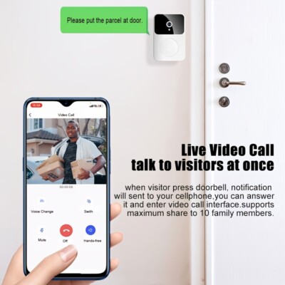 Home Intercom APP Control WiFi Intelligent Visual Doorbell Camera