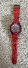 Marvel Accutime Spiderman Kids Digital Watch SPD3515A-AZ Tested Works Great
