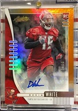 2019 PANINI ABSOLUTE DEVIN WHITE ROOKIE, #190, AUTO, ORANGE SERIAL #07/50, BUCS