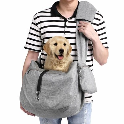 OWNPETS Pet Dog Sling Carrier Bag Large Mesh Puppy Shoulder Bag Backpack Travel Tote L