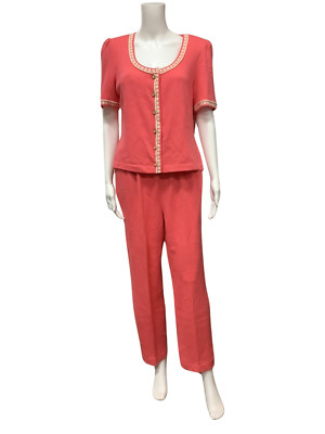 St. John Women's Pant Set Sherbet 2 Pc Size: 6/8