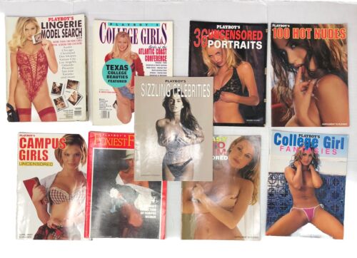 Playboy Supplement & Special Collectors Editions Lot Of 9 College Sizzling Celeb