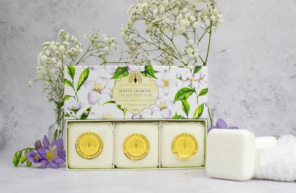 The English Soap Company Luxury Hand Soap 3 x 100g Gift Box