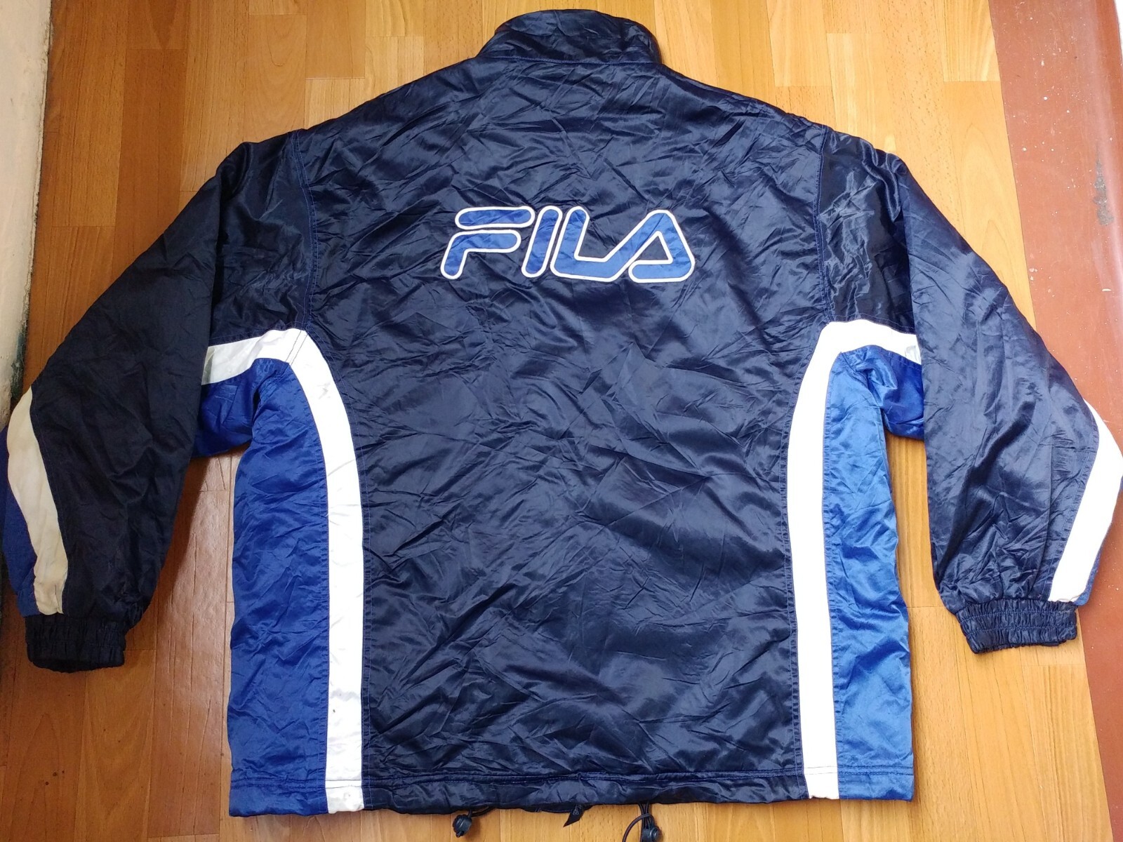 Giacca FILA blu vintage giacca a vento hip hop anni 90 uomo anni 90 taglia XL