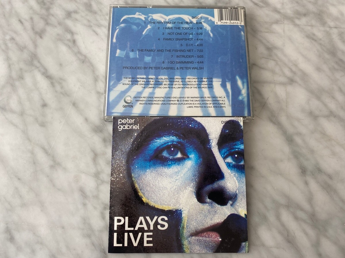 Peter Gabriel Plays Live CD EARLY PRESS! Geffen 4012-2 Genesis