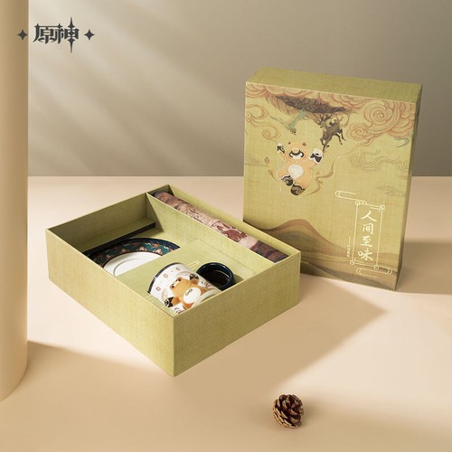 miHoYo Genshin Impact Guoba Mug Cup Ceramic Plate Placemat Original Official - Picture 3 of 7
