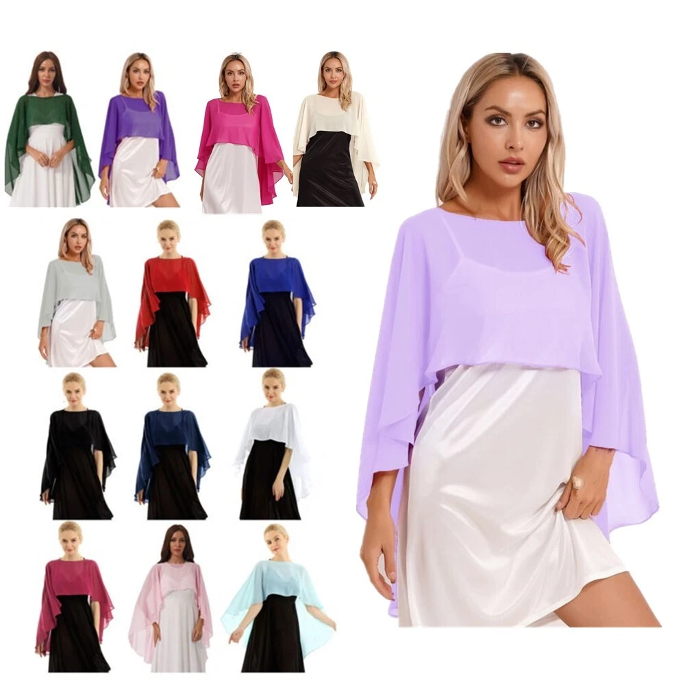 Evening chiffon sales cover up