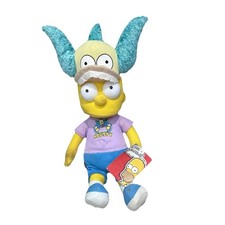 Bart Simpson As Krusty The Clown Fan Hat Baseball Cap Plush Soft Toy Factory VGC