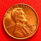 1949-P Lincoln Wheat Cent Penny GEM RED BU From an Original Bank Roll