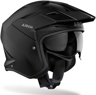 Casque Jet Airoh KOMBAKT dÉmijet Estivo Homologué 2206 Mat Noir Taille M - Photo 1/3
