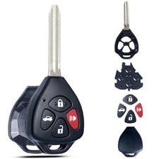 SUPALAND Key Fob Shell Case Replacement Fits for Toyota Camry Corolla black