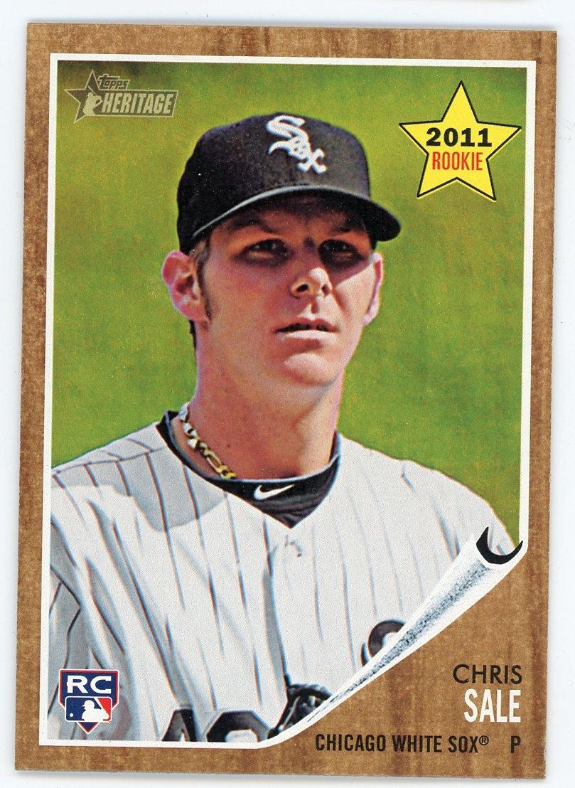2011 Topps Heritage Chris Sale Rookie RC #214 Braves