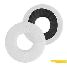 Geekria Leatherette Ear Pads for Sony MDR-V150 ZX110NC ZX330 Headphones White