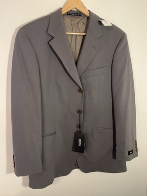 NEW Hugo Boss Einstein Grey  100% Virgin Wool Blazer Italy 40S Unaltered