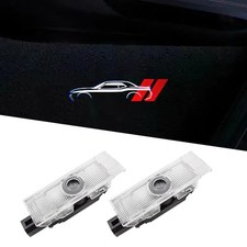 2Pcs Door Lights Logo for Challenger 2015-Present, HD Courtesy Light LED sc2