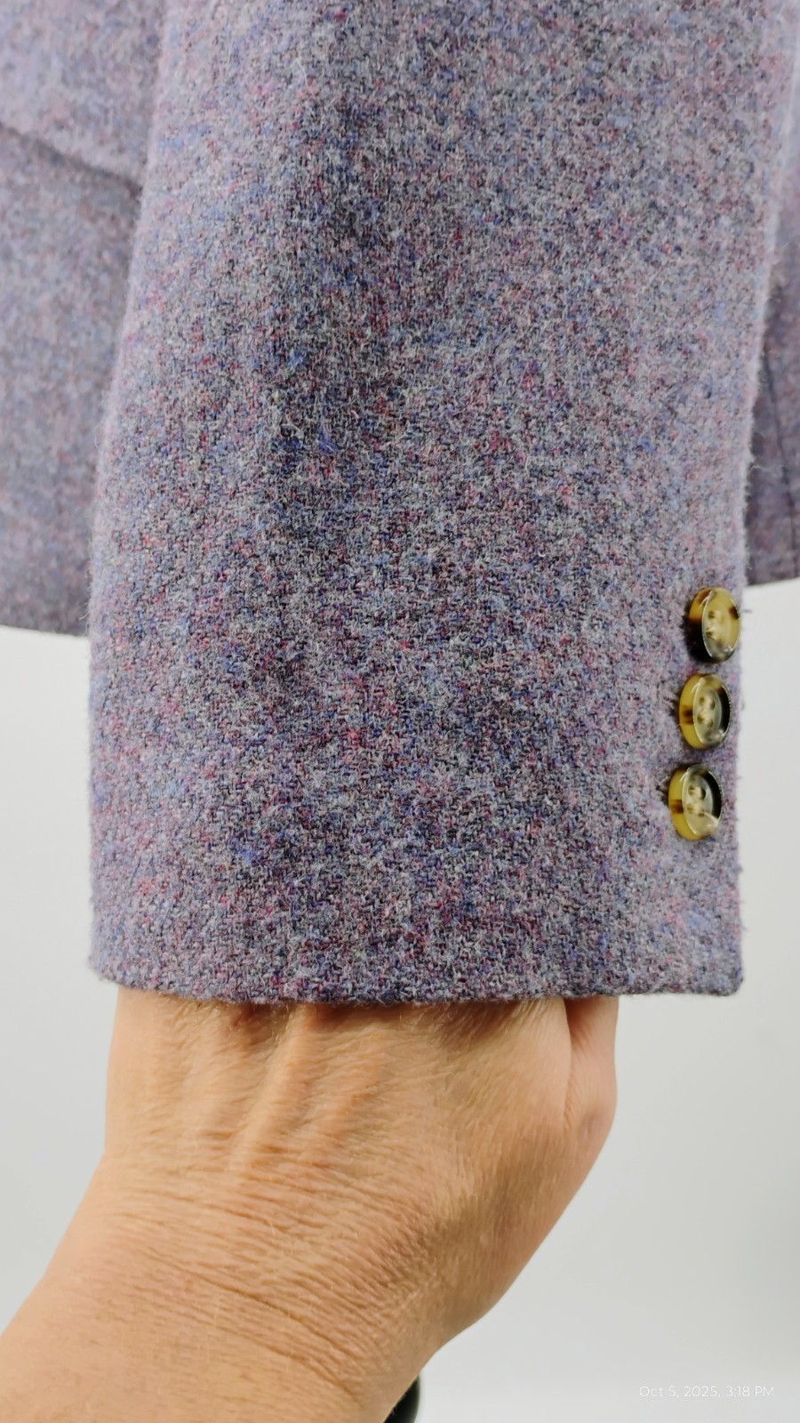 Talbots Wool Blend Blazer 2 Button Jacket Purple … - image 11