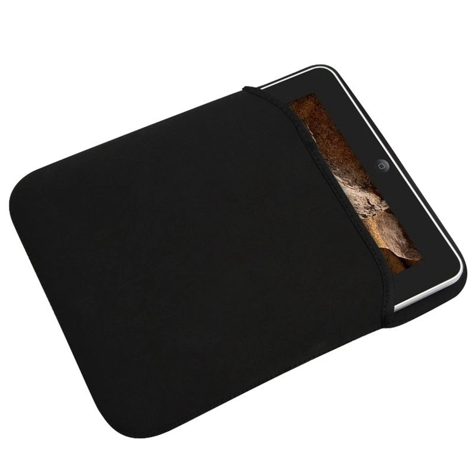 Black Neoprene Soft Tablet Sleeve Case Bag for iPad 4th Retina/iPad 3/iPad 2 - Image 3 of 4