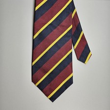 Vintage Polo Ralph Lauren Striped Repp Tie Regimental Silk Necktie
