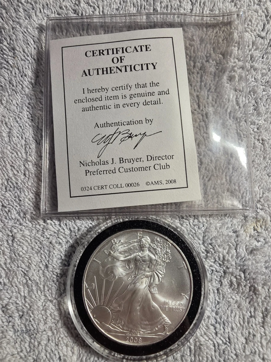 American Eagle Uncertified 2008 Silver Bullion Coins for sale | eBay