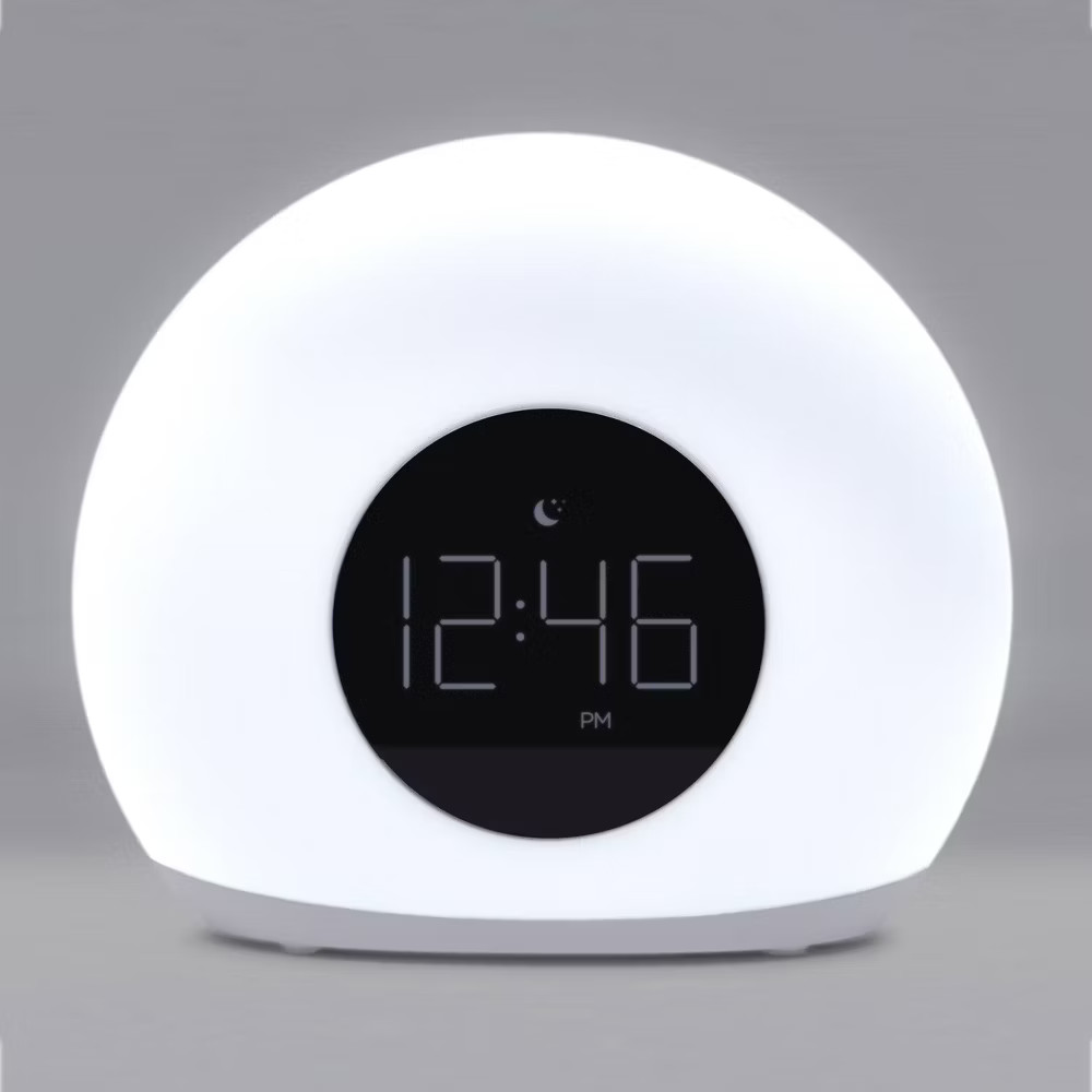 Moon Glow Alarm Table Clock with Color Changing Light - Capello: Digital