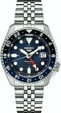 Seiko SSK003 Automatic Men’s 5 Sports Watch Blue Dial GMT Bezel 100m Water