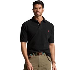 Polo Ralph Lauren Men's Black Classic Fit Big  Tall Short Sleeve Polo Shirt 2XB