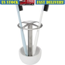 Toothbrush Holder Stainless Steel Storage Compact Organizer Bathroom Stand New