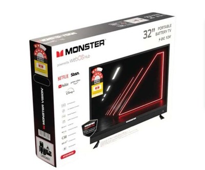 32  Smart Battery Powered TV-With 12v Adaptor-Brand New-awesome Idea-So Many Use