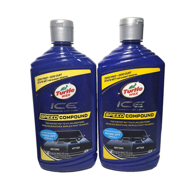 (2) Turtle Wax Ice Premium Car Care Speed Compound 16 fl oz NEW