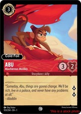 Abu - Mischievous Monkey [Lorcana TCG 1 - 103/204] Cold Foil