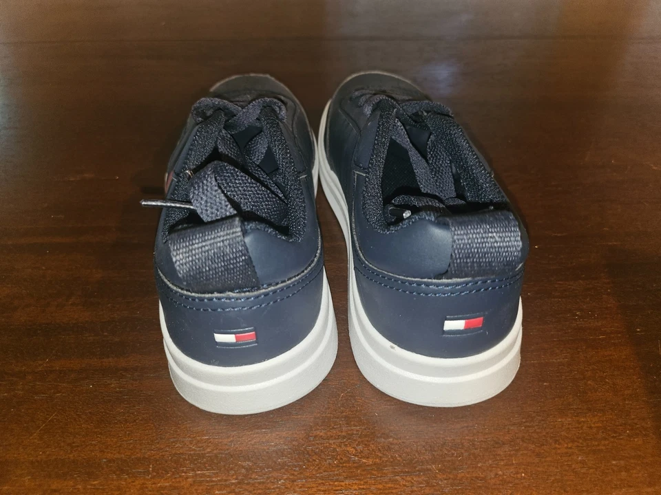Tommy Hilfiger Kids- TH Callam Navy Blue White Red Stripe Size 2 - Image 3 of 4