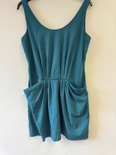 Zara Teal Green Tulip Summer Dress Size M 10