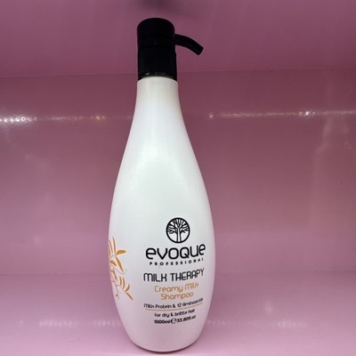 evoque Professional Milk Therapy Creamy Milk Shampoo Milk Protein Pump 33.8