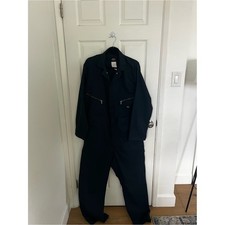 Dickies Men's Dark Navy Work Coverall with Gold Zippers
