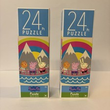 Lot of 2 - Peppa Pig 24 Piece Puzzle - 10.3 in x 9.1 in - Brand New
