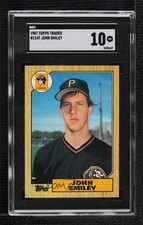 1987 Topps Traded John Smiley #114T SGC 10 GEM 3hd