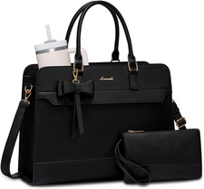 Laptop Tote Bag for Women,Leather Work Bag,Waterproof Business Teacher Bag,Large