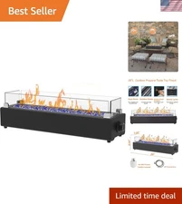 28-inch Table Top Propane Fire Pit, 40,000 BTU Tabletop Firepit for Patio, Ou...