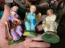 5 Vintage Christmas Nativity Manger  Figure Replacements