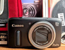 N MINT Canon PowerShot SX260 HS Black 12.1MP 20x Digital Camera Inglese Giappone