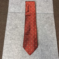 Brooks Brothers Makers Hand Woven Silk From England Made In USA Burnt Orange