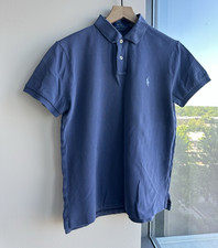 Polo Ralph Lauren Custom Slim Fit Polo Men's Blue Short Sleeve Logo Size M