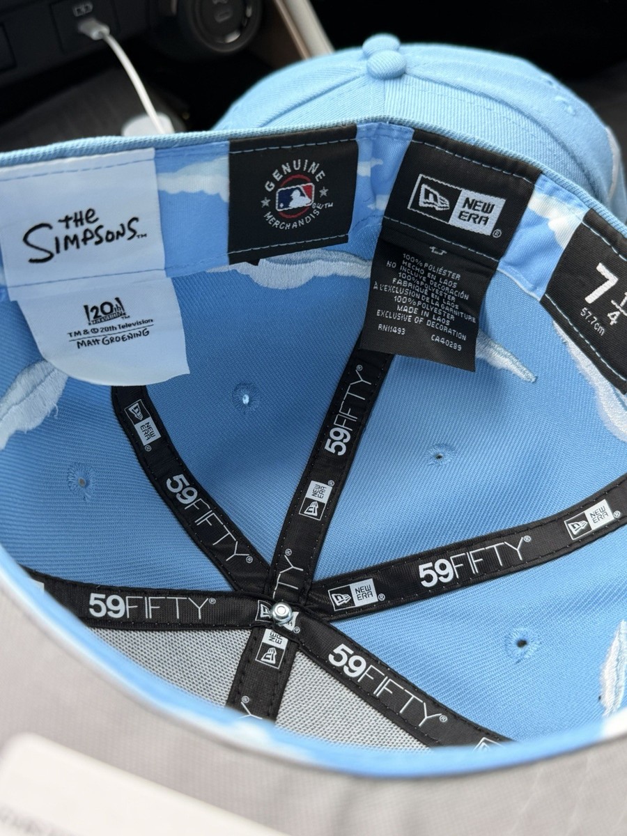 Detroit Tigers The Simpsons Sky Blue Lmtd 59Fifty Fitted Hat SZ 7