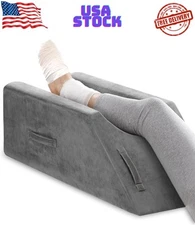 Leg Elevation Pillow for Leg/Knee Surgery Recovery, Memory Foam Leg Pillow with