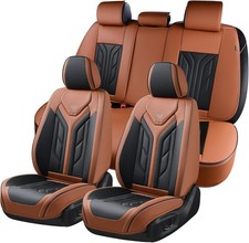 Coverado Seat Covers, Car Seat Covers Full Set, Faux Leather Seat Covers for ...