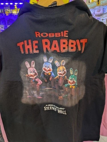 Rare Dead by Daylight Silent Hill Robbie the Rabbit T-Shirt M Black Authentic