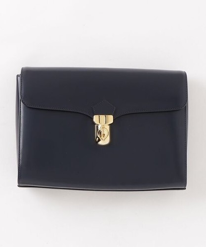 Yves Saint Laurent Clutch Bag Navy Ladies