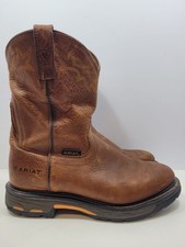 Ariat Heritage Roper Boot Work Brown Marbled Leather Men's Size 9D 16902